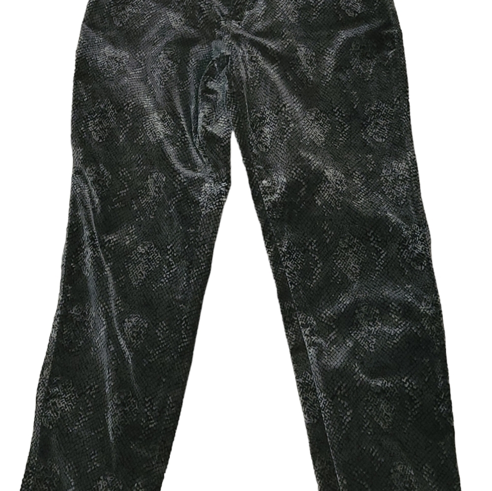 Soffia Velvet Snakeskin Print Pants 10/8